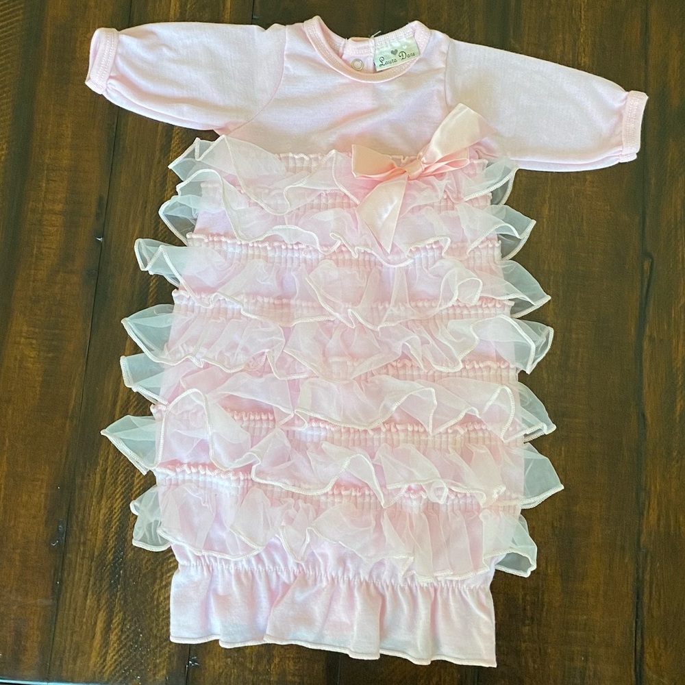 Laura Dare baby ruffle nightgown